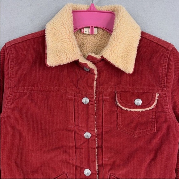 Levis Jacket Juniors Small Corduroy Sherpa Lined Trucker Western Retro
USA Red - Picture 2 of 11